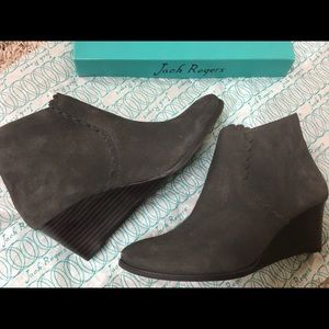 Jack Rogers Suede Ankle Booties 10